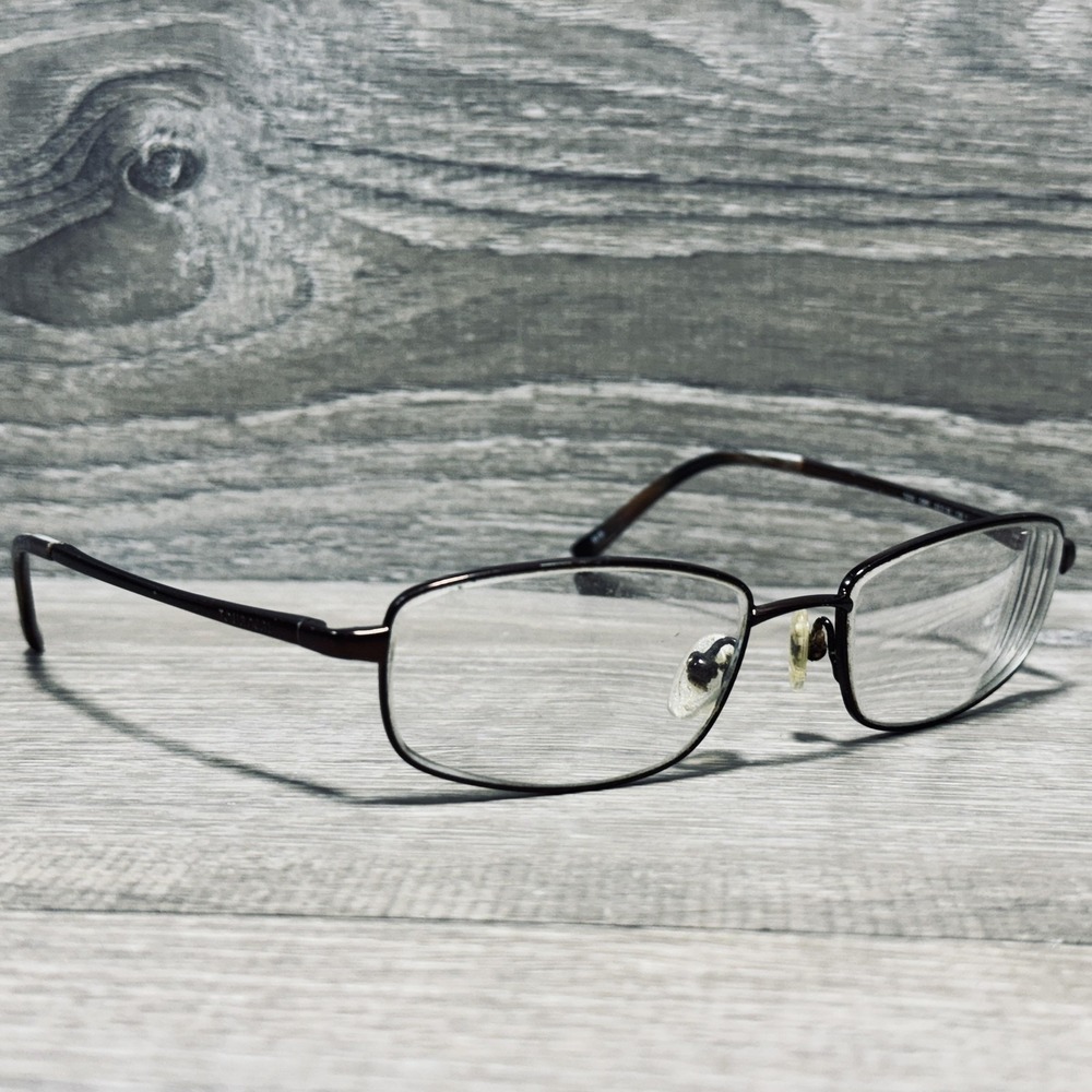 Tourneau T033 DBR Eyeglass Frames‎ Mens 53-18-135 Brown Tortoise Frames Only
